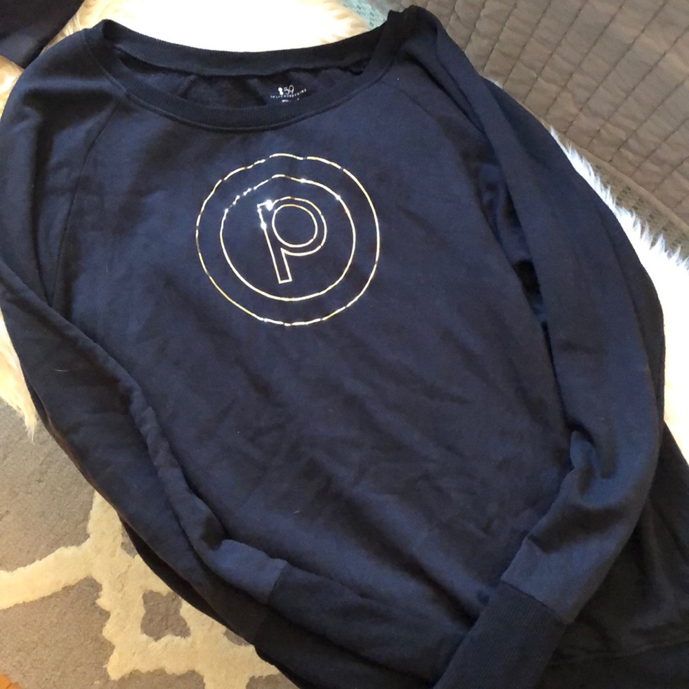 Pure Barre gold circle modal sweatshirt